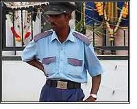 Indian security guard (Pic: courtesy Flickr/ayaschok)