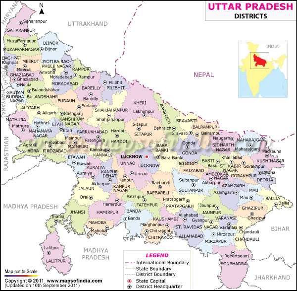 uttar pradesh districts