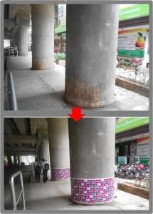 tui metro trinity circle station pillars 215x300