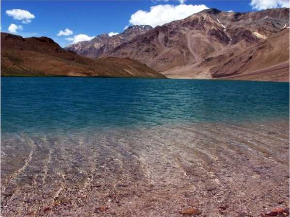 clear water of Chandra taal at Spiti Himachal Pradesh