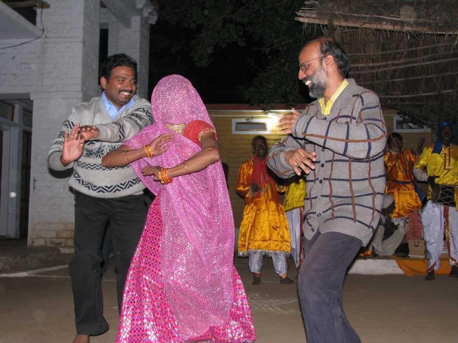 Guests participating in the local dance Pranpur madhya pradesh